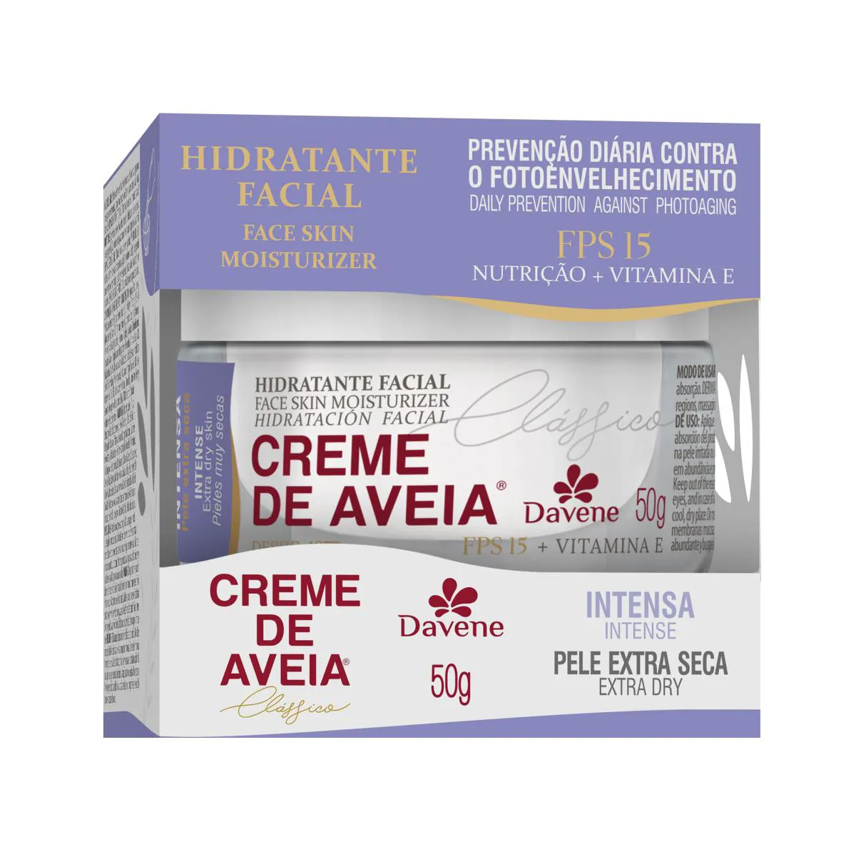 CREME HIDRATANTE FACIAL  DE AVEIA INTENSA 50G