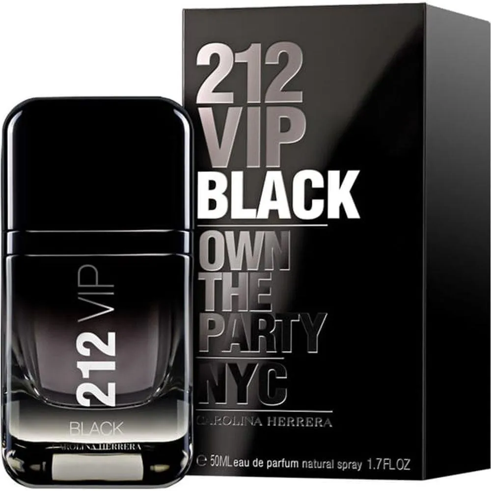 CAROLINA HERRERA 212 VIP BLACK EAU DE PARFUM 50ML MASCULINO