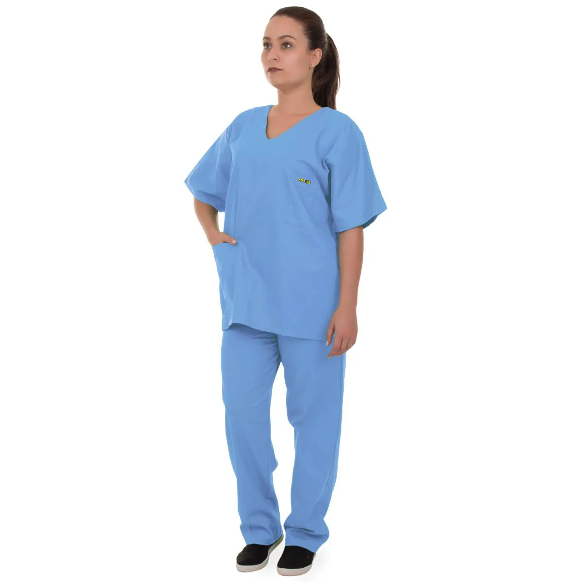 PIJAMA CIRúRGICO SCRUB 100% ALGODãO AZUL BEBê UNISSEX ARTIPé GG