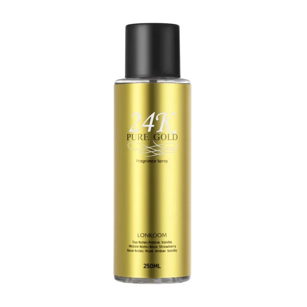 24K PURE GOLD BODY LONKOOM FEMININO -250 ML