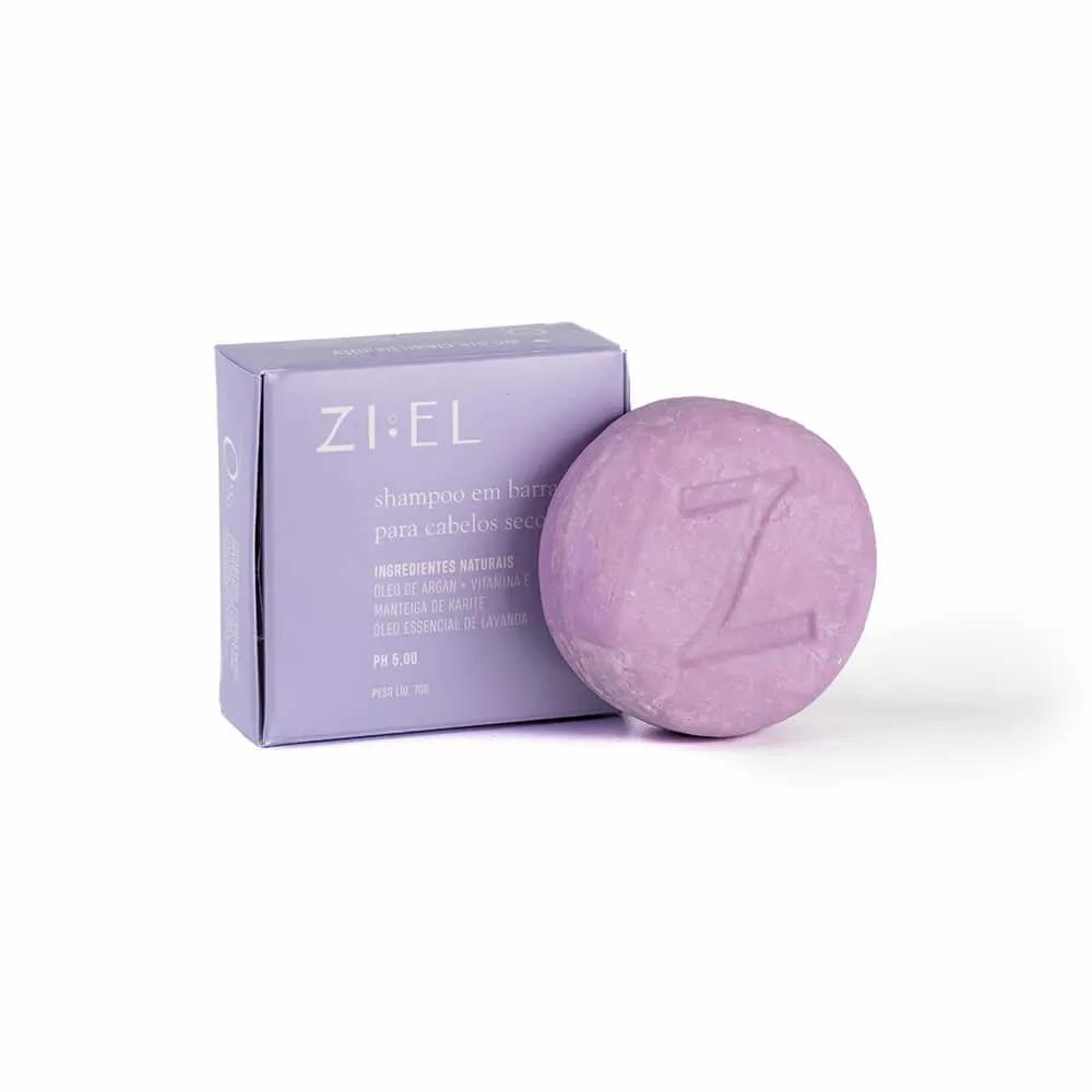 ZIEL SHAMPOO EM BARRA PARA CABELOS SECOS 70G