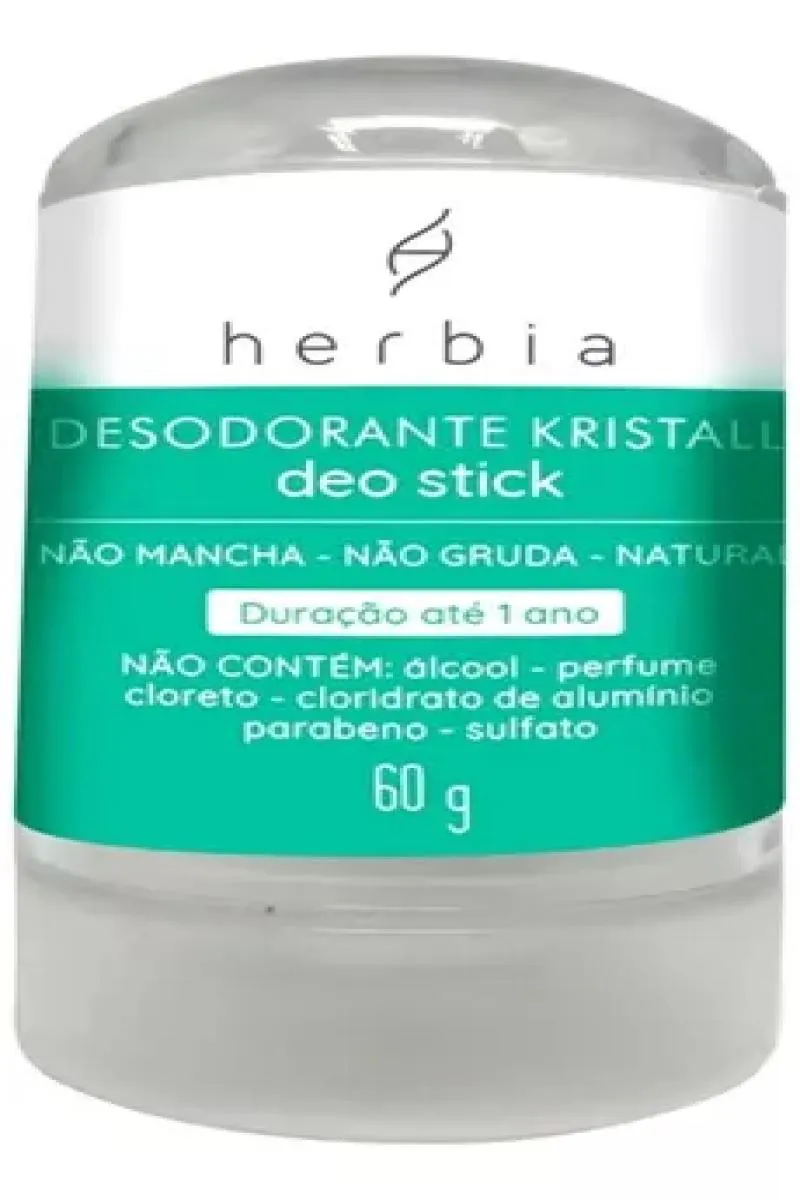 DESODORANTE KRISTALL DEO STICK 60G HERBIA NATURAL VEGANO