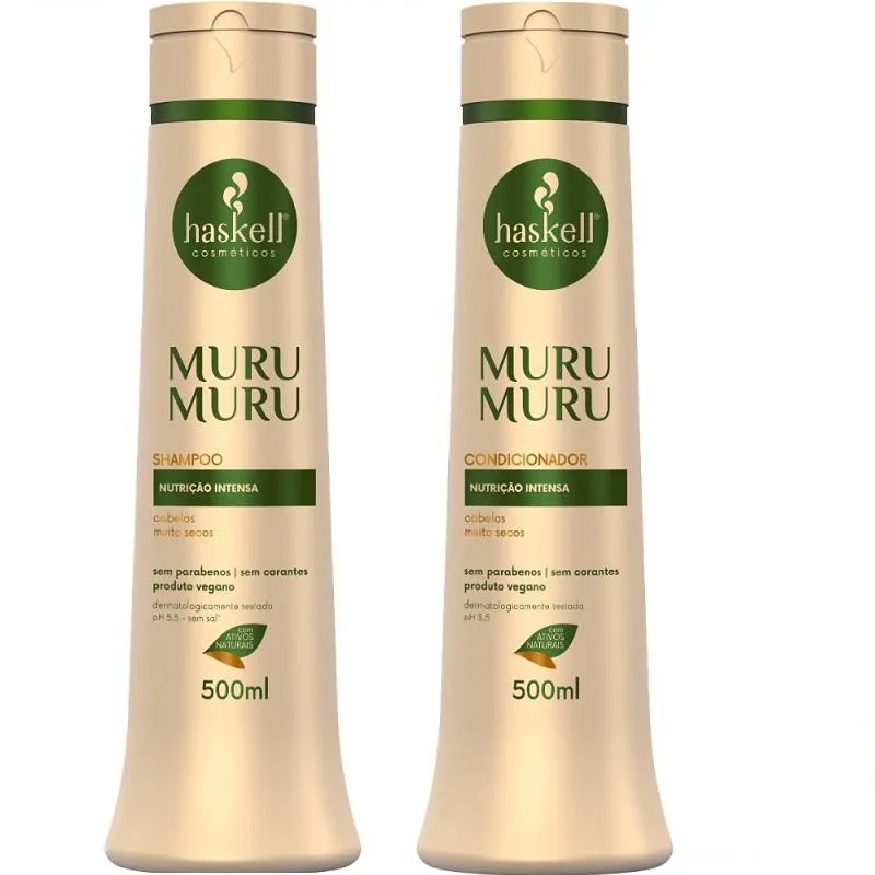 KIT HASKELL MURUMURU SHAMPOO 500ML  + 1 CONDICIONADOR 500ML