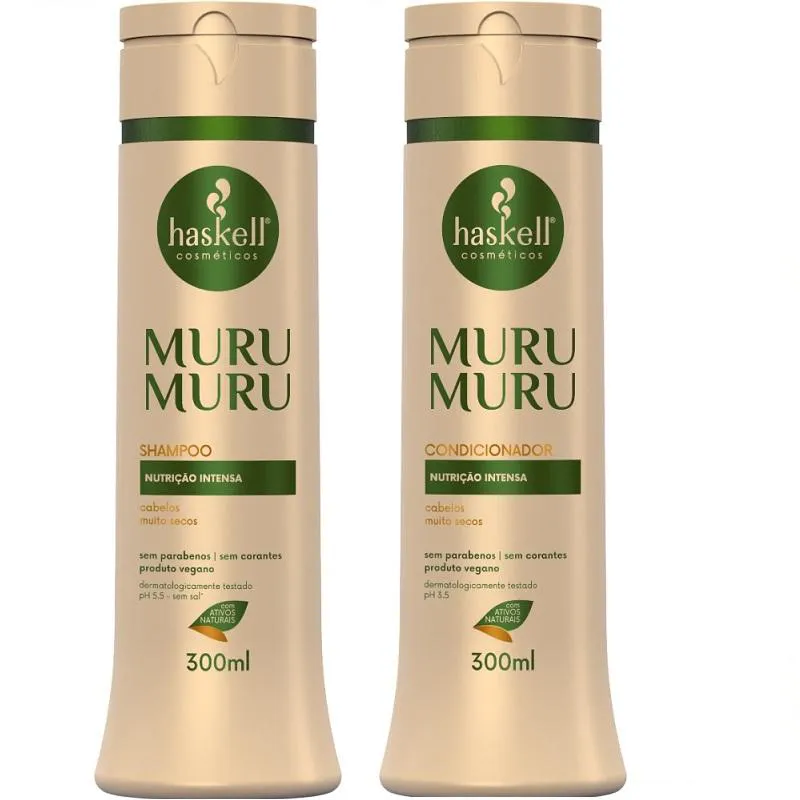 KIT HASKELL MURUMURU SHAMPOO 300ML  + 1 CONDICIONADOR 300ML