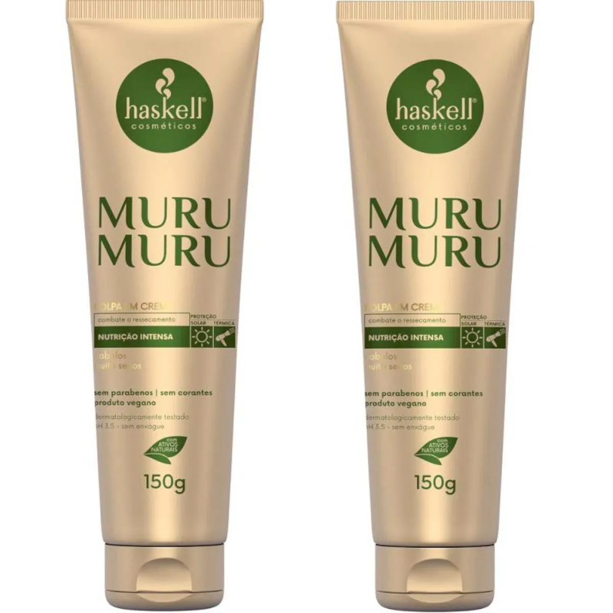 KIT 2 LEAVE IN HASKELL CREME DE PENTEAR MURUMURU 150GR