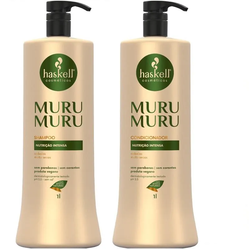 KIT HASKELL MURUMURU SHAMPOO 1 LITRO  + 1 CONDICIONADOR 1 LITRO