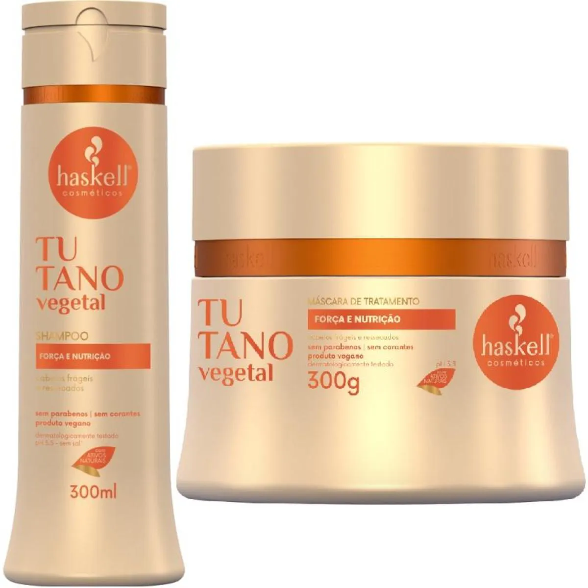 KIT HASKELL TUTANO SHAMPOO 300ML  + 1 MASCARA  300ML