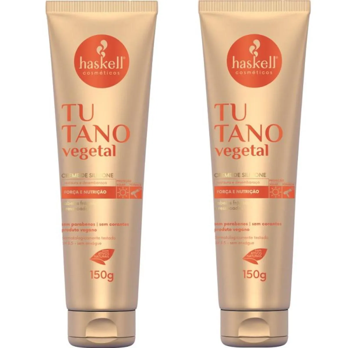 KIT 2 LEAVE IN HASKELL CREME DE PENTEAR TUTANO 150GR