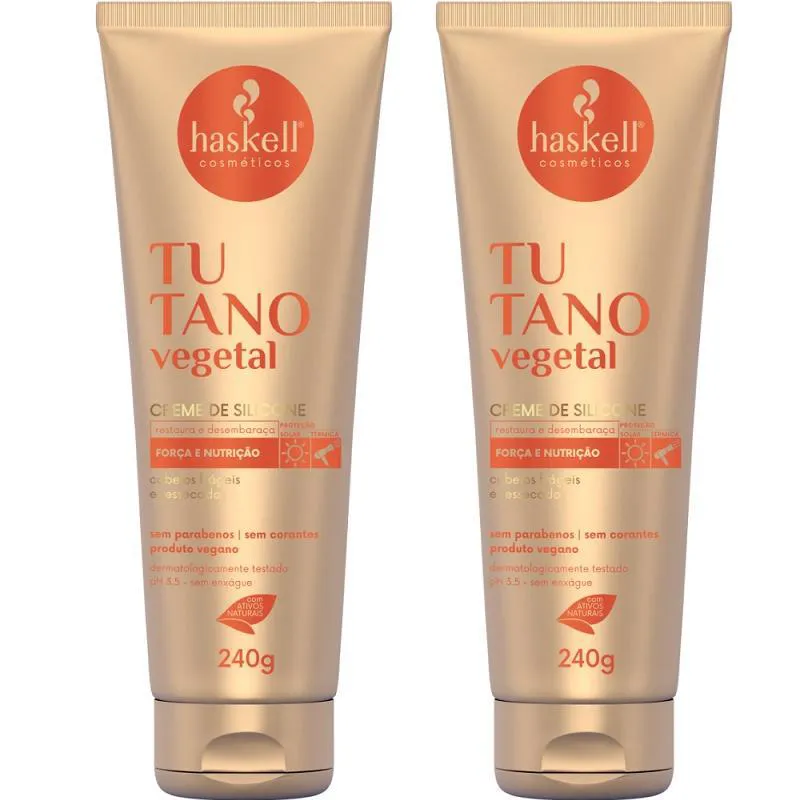 KIT 2 LEAVE IN HASKELL CREME DE PENTEAR TUTANO 240GR