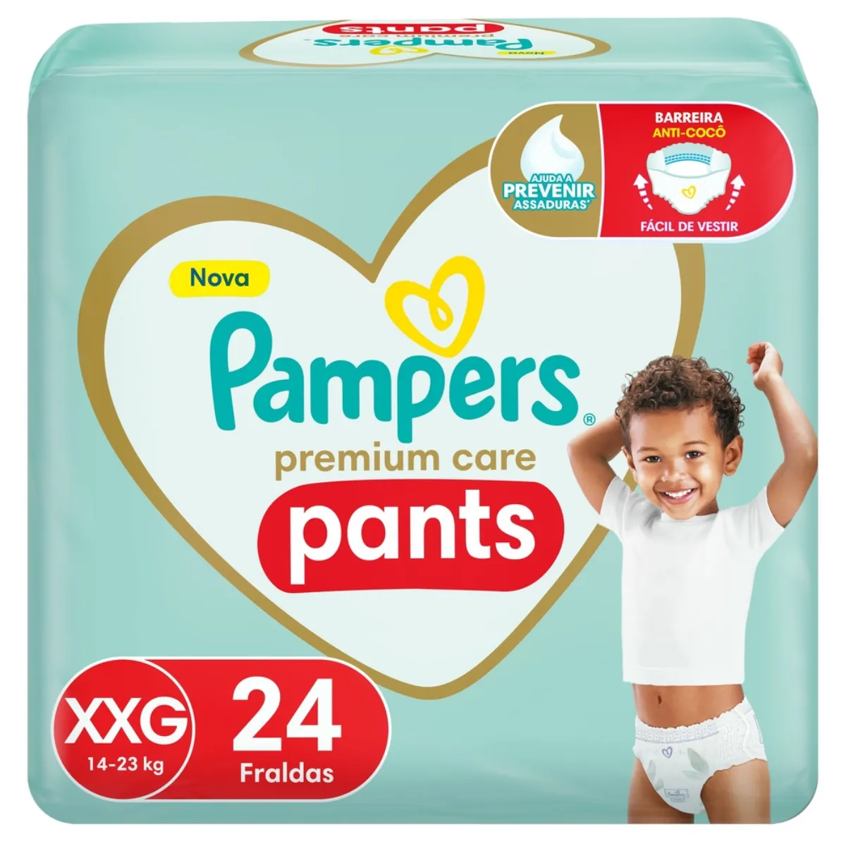 Fralda Calça Pampers Premium Care Pants XXG 24 unidades