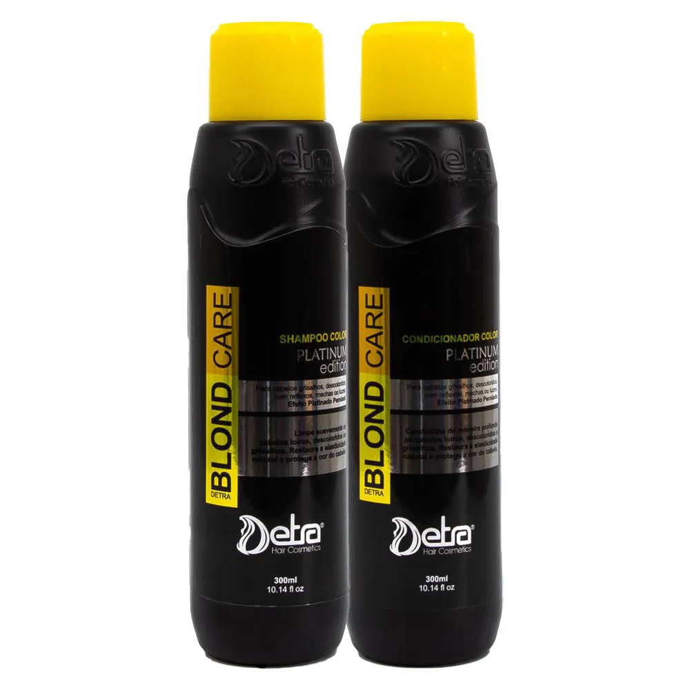 KIT DETRA HAIR BLOND CARE PLATINUM EDITION SHAMPOO + CONDICIONADOR