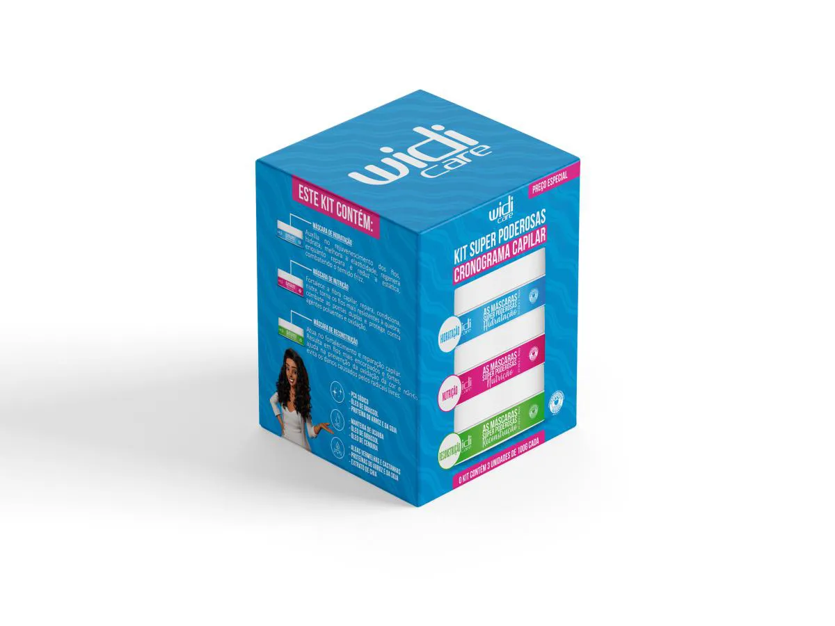 KIT WIDI CARE SUPER PODEROSAS CRONOGRAMA CAPILAR 3X100G