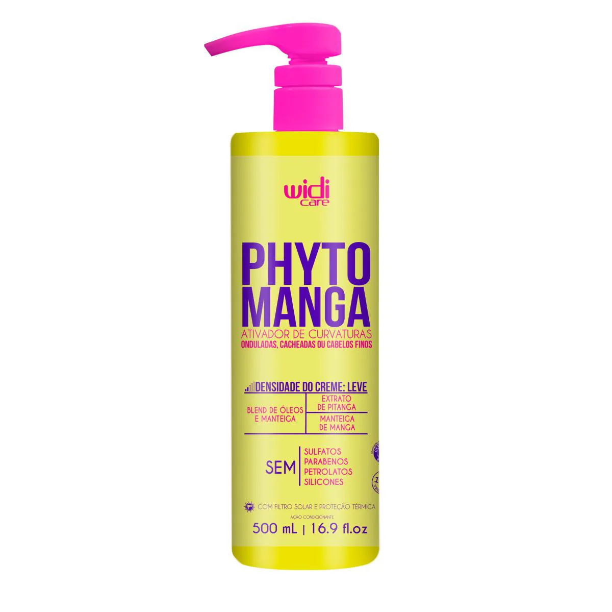 WIDI CARE ATIVADOR DE CACHOS EFEITO PESADO PHYTOMANGA 500ML