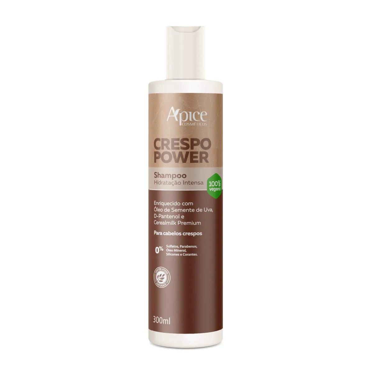 ÁPICE COSMéTICOS SHAMPOO CRESPO POWER HIDRATAçãO INTENSA 300ML