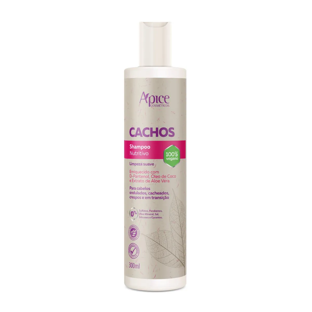 ÁPICE COSMéTICOS SHAMPOO CACHOS NUTRITIVOS 300ML