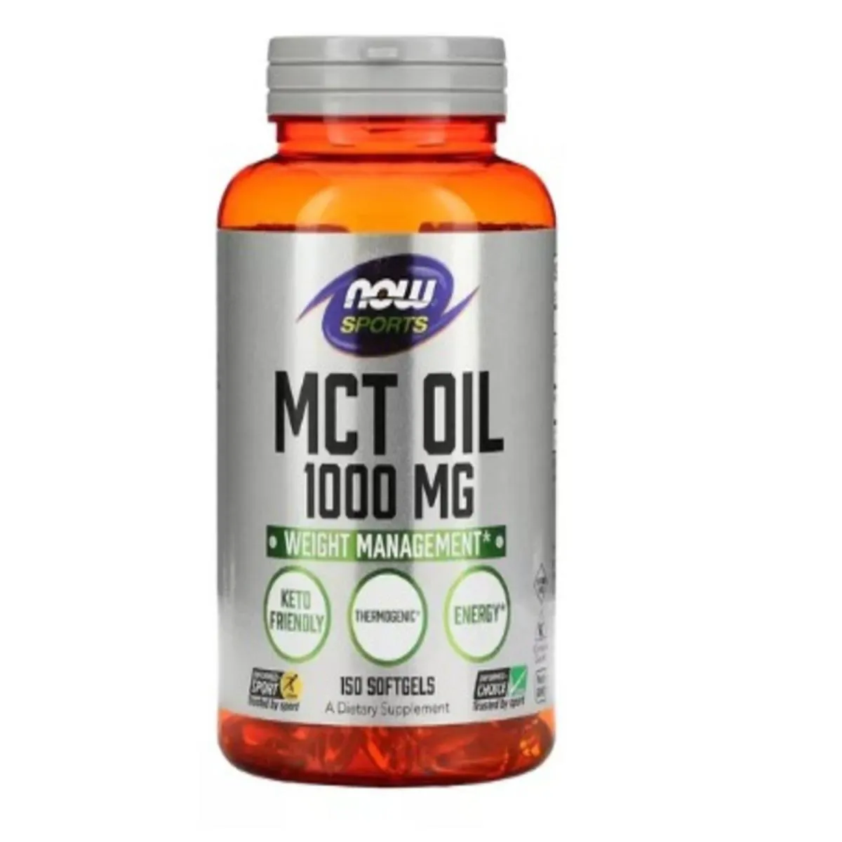 MCT OIL 1000 MG ACIDO CAPRILICO C8 150 SOFTGELS NOW SPORTS