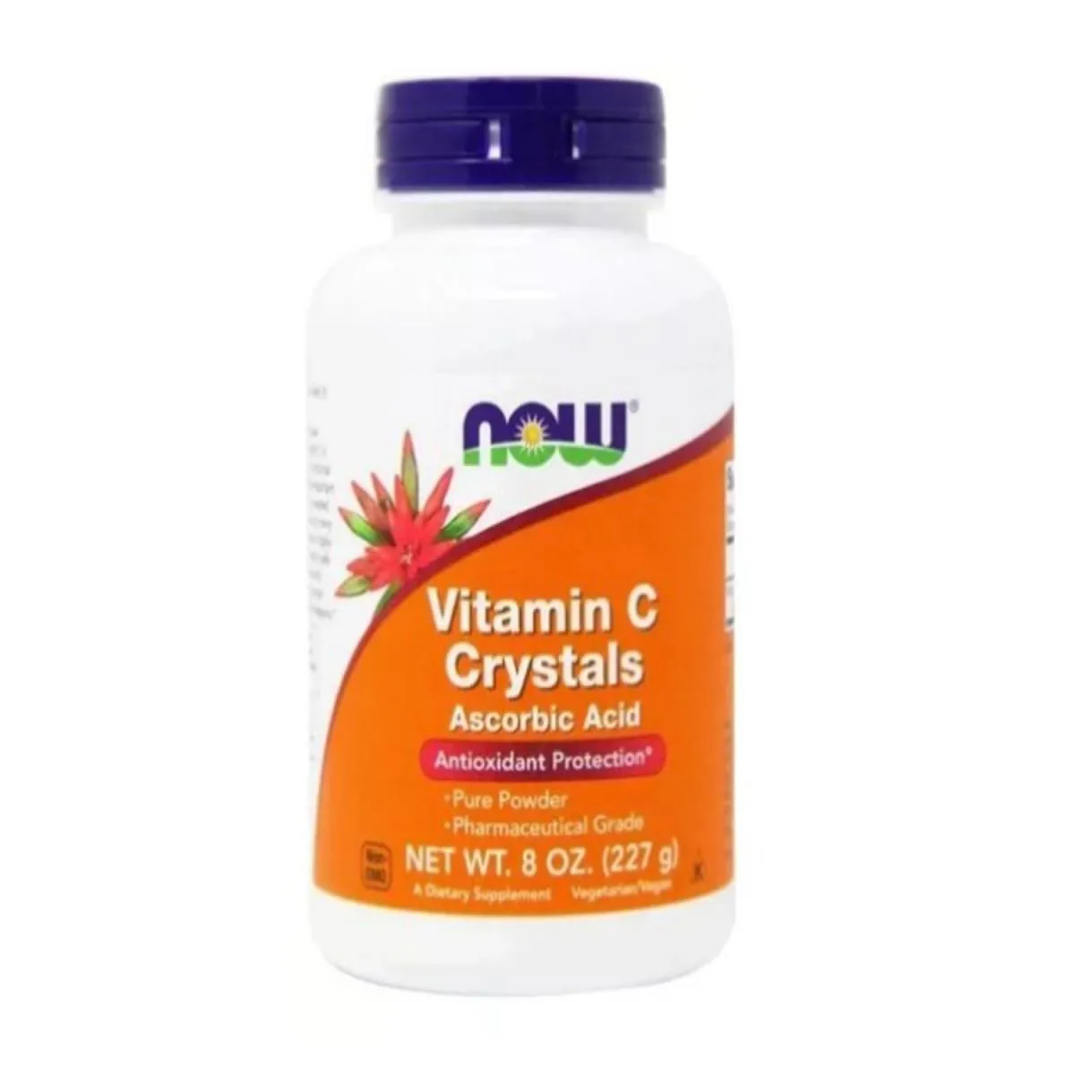 VITAMINA C CRYSTALS PO 227G NOW FOODS 100% PURA IMPORTADA