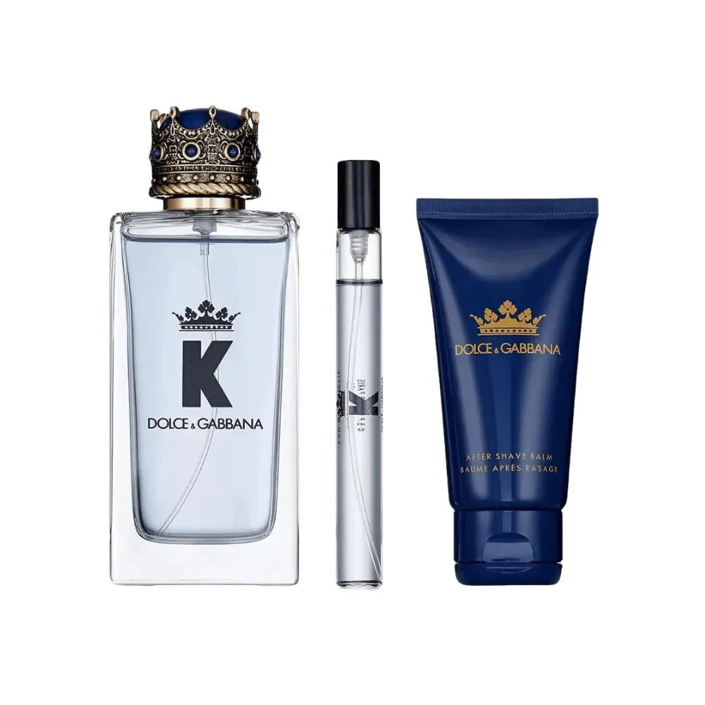 DOLCE & GABBANA KIT K EAU DE TOILETTE 100ML + SHOWER GEL 50ML + TRAVEL SIZE 10ML MASCULINO
