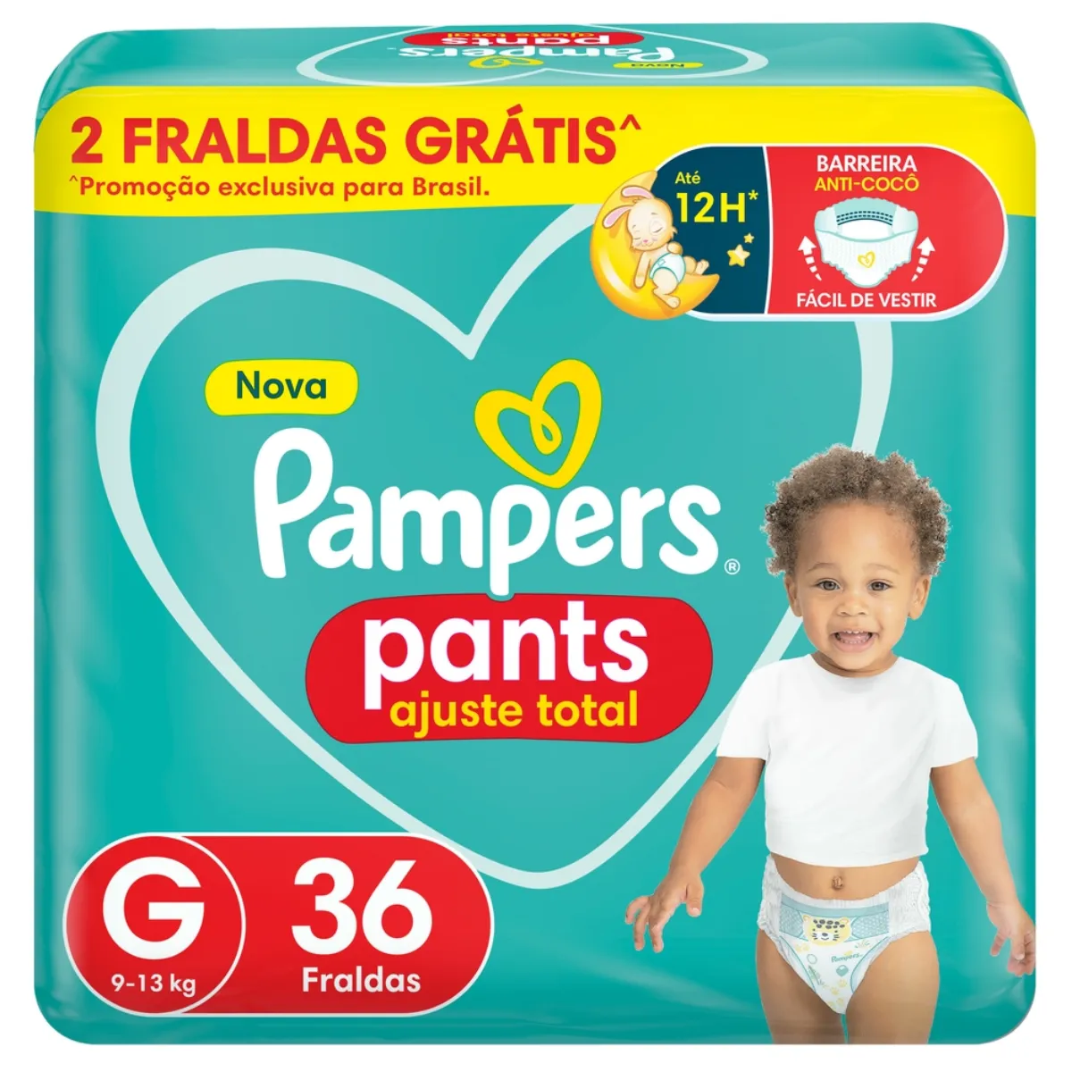 Fralda Calça Pampers Pants Ajuste Total G 36 unidades