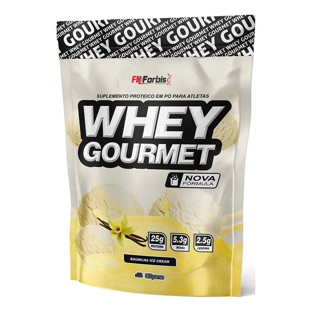 WHEY PROTEIN GOURMET 907G REFIL - FN FORBIS 907 G Baunilha ICE Cream