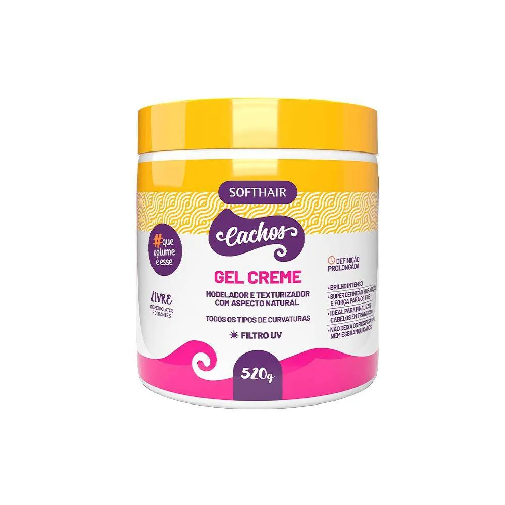 GEL CREME MODELADOR E TEXTURIZADOR DE CACHOS SOFT HAIR