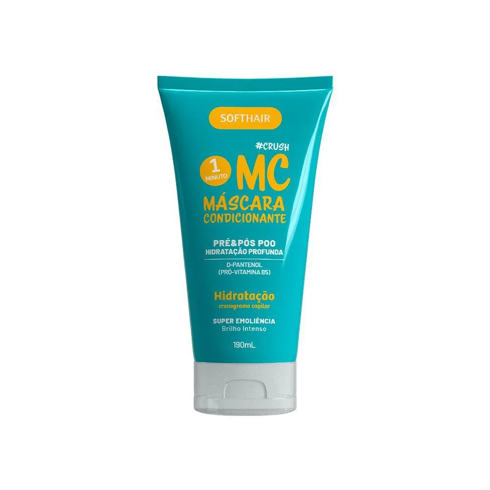 MáSCARA DE HIDRATAçãO MC #CRUSH SOFT HAIR