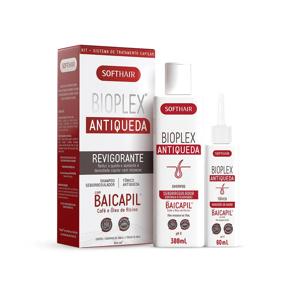 KIT ANTIQUEDA BIOPLEX SHAMPOO + TôNICO SOFT HAIR