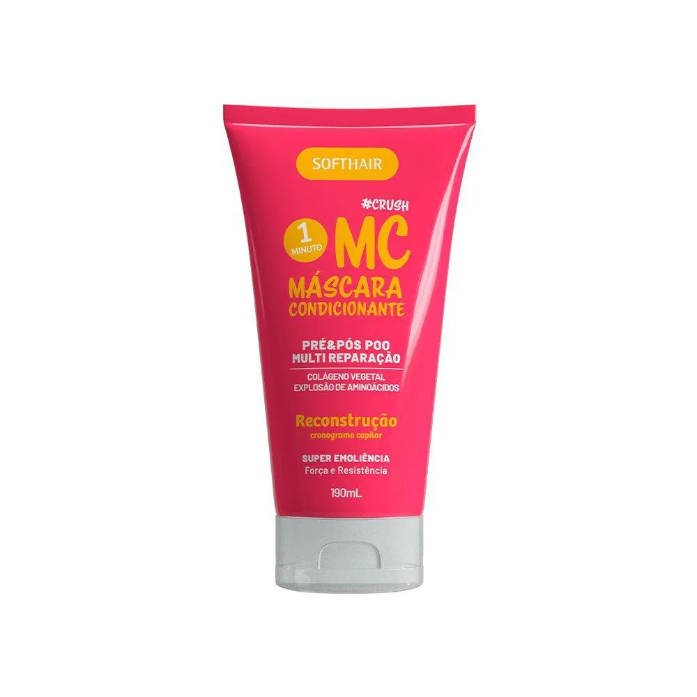 MáSCARA DE RECONSTRUçãO MC #CRUSH SOFT HAIR