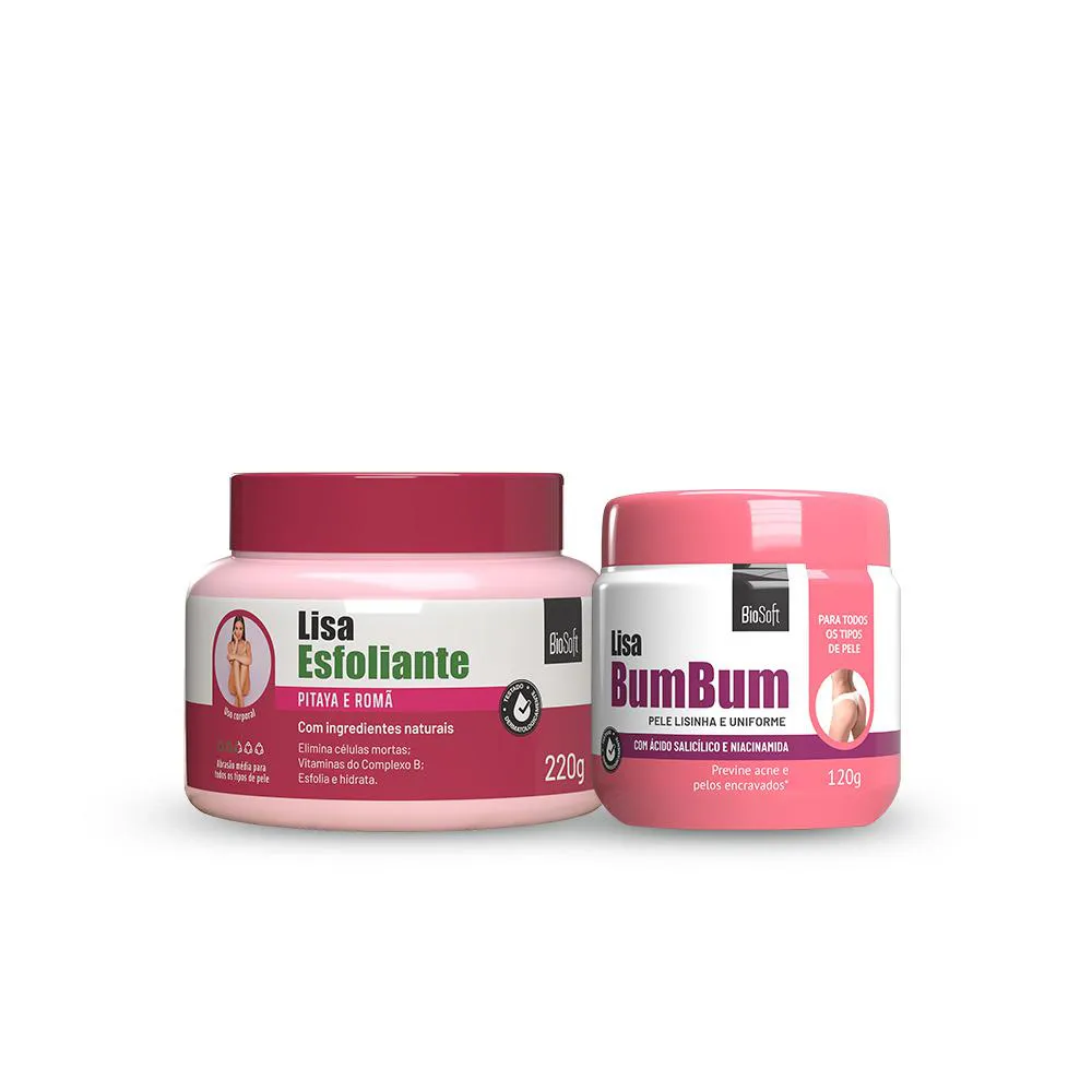 KIT LISA BUMBUM + ESFOLIANTE PITAYA E ROMã