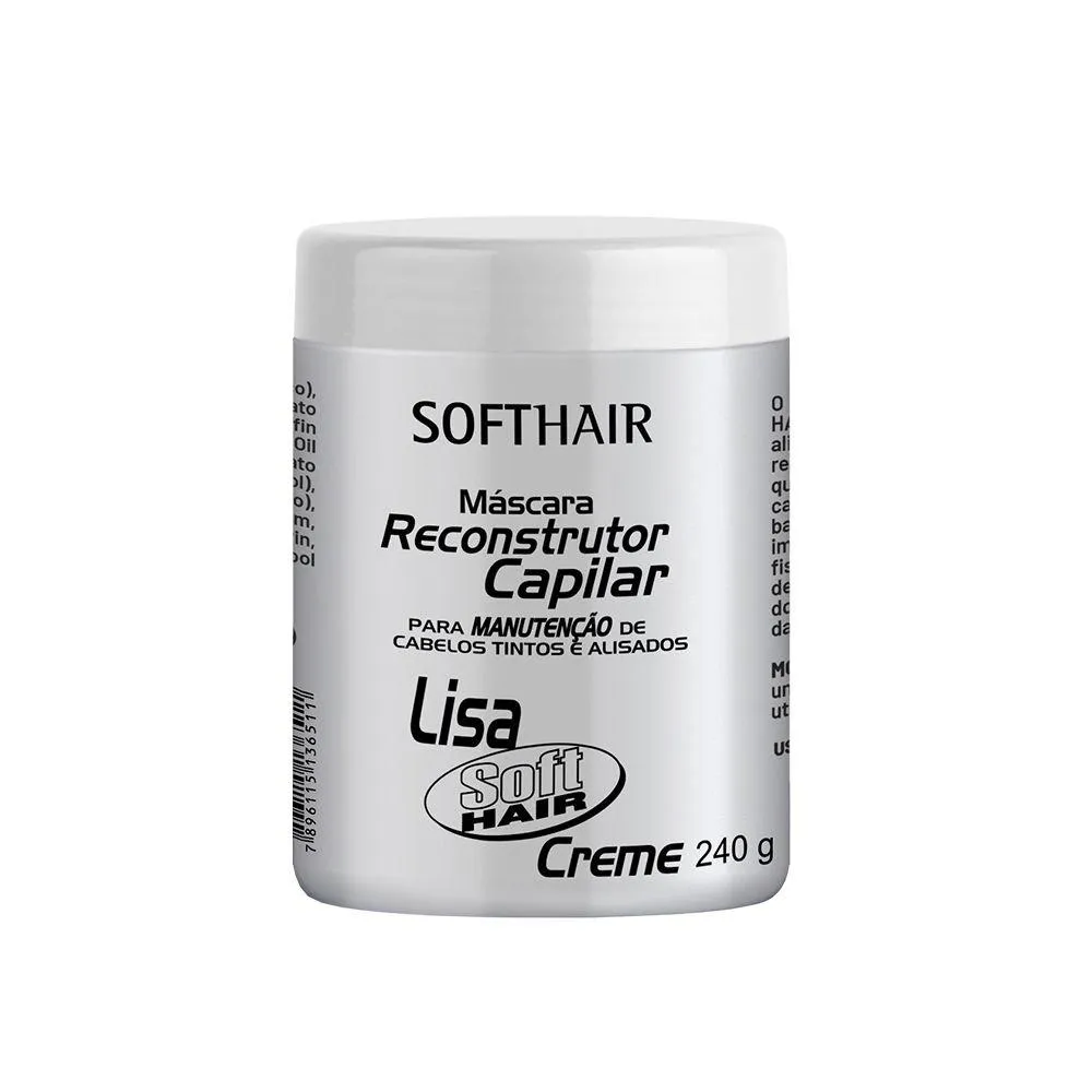 MáSCARA RECONSTRUTOR LISA CREME 240G SOFT HAIR