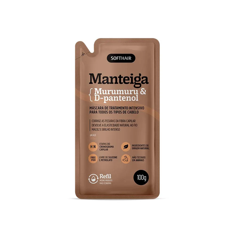 SACHê REFIL MANTEIGA DE MURUMURU & D-PANTENOL