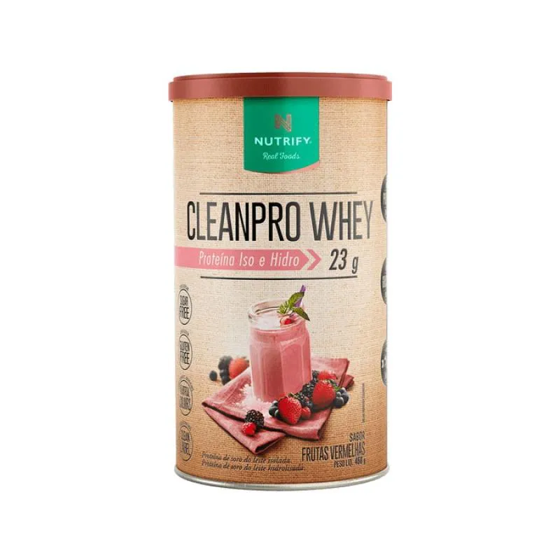 CLEANPRO WHEY (450G) - SABOR: FRUTAS VERMELHAS