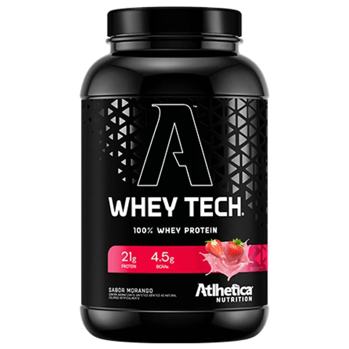 WHEY TECH (900 G) MORANGO ATLHETICA NUTRITION