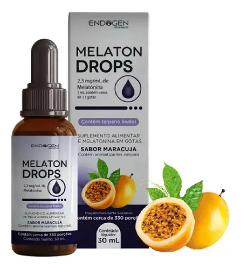 MELATON DROPS MELATONINA LIGUIDA 30ML ENDOGEN MARACUJA