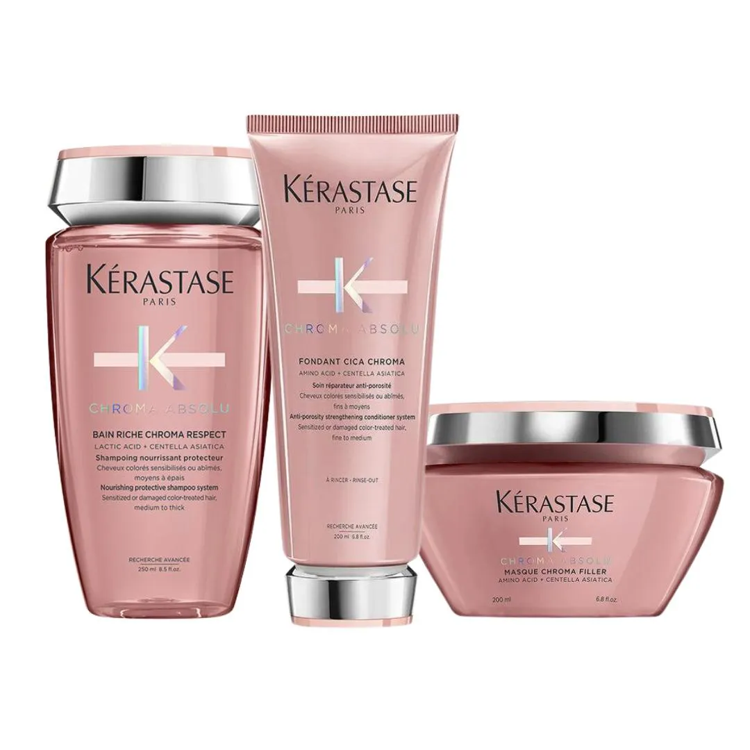 KéRASTASE CHROMA ABS BAIN RICHE SH250ML COND200ML MASC200ML