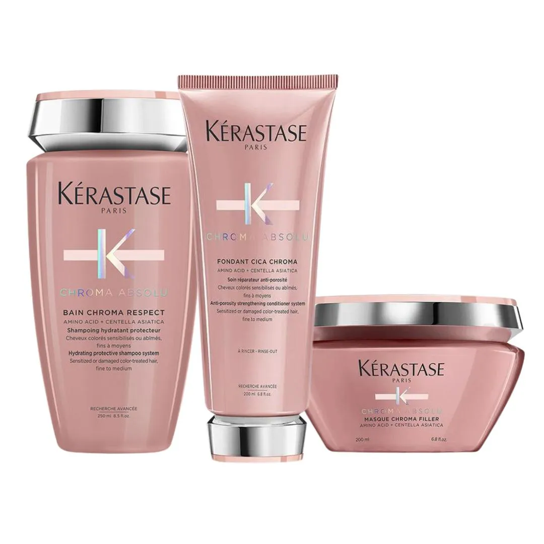 KéRASTASE CHROMA ABS BAIN RESPECT SH250ML COND200ML MAS200ML