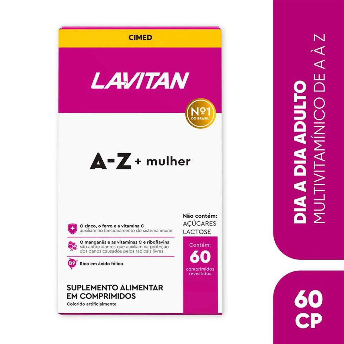 Polivitamínico Lavitan A-Z Mulher 60 Comprimidos