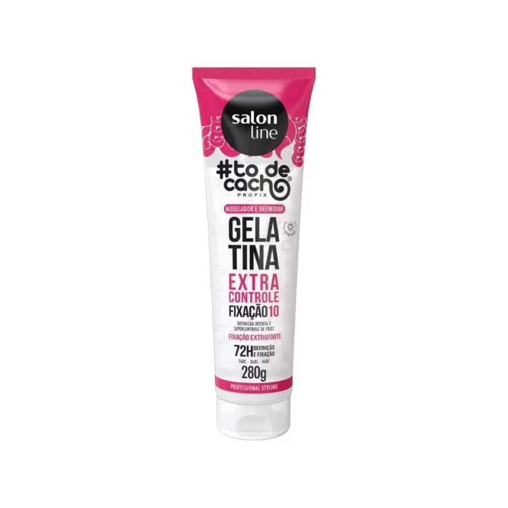 SALON LINE #TODECACHO GELATINA FIXAçãO EXTRA FORTE 280G