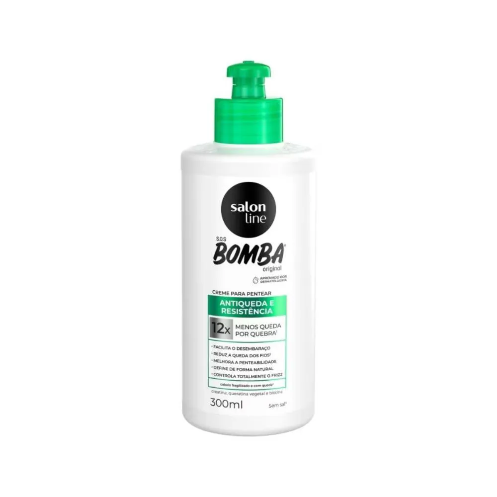 SALON LINE SOS BOMBA ANTIQUEDA CREME PARA PENTEAR 300ML
