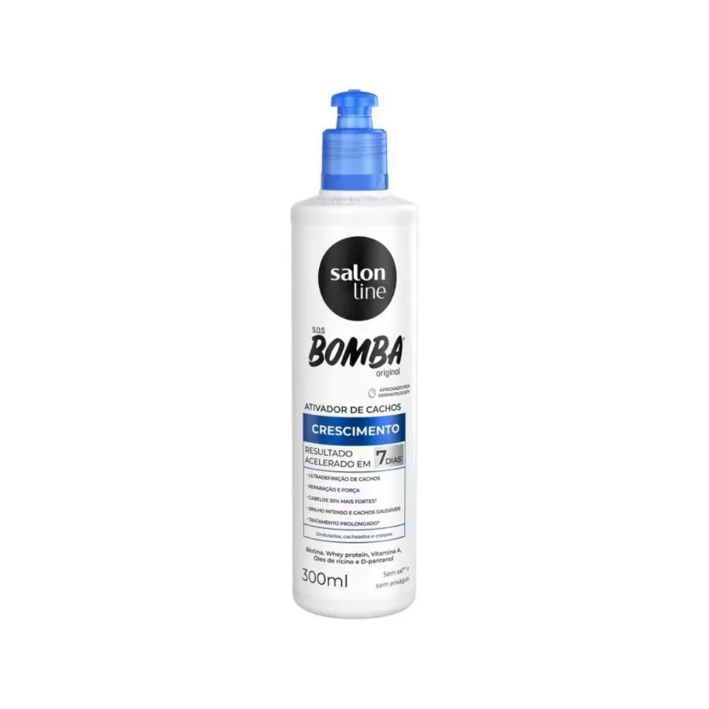 SALON LINE SOS BOMBA ORIGINAL ATIVADOR DE CACHOS 300ML