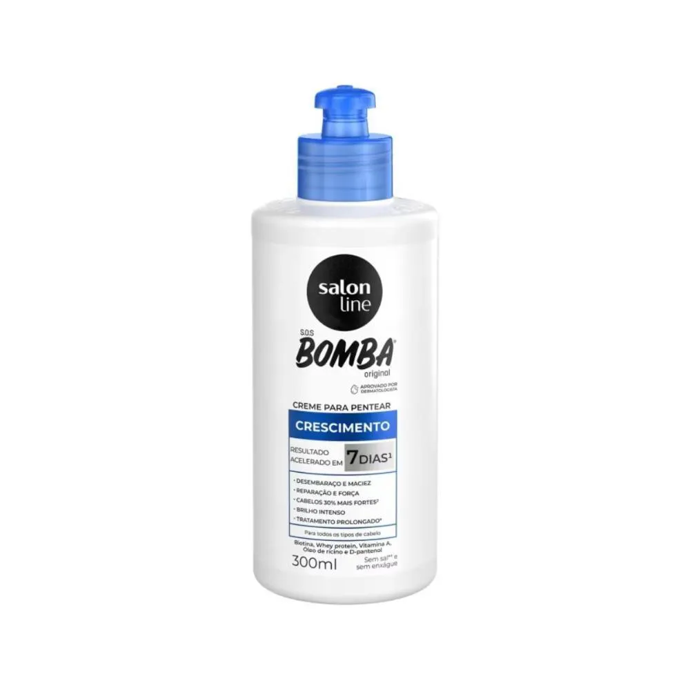 SALON LINE SOS BOMBA ORIGINAL CREME PARA PENTEAR 300ML