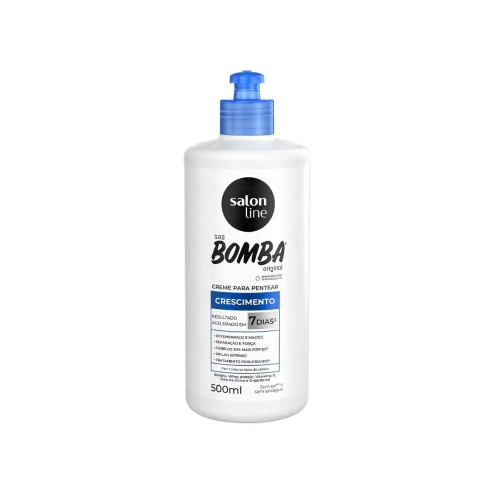 SALON LINE SOS BOMBA ORIGINAL CREME PARA PENTEAR 500ML