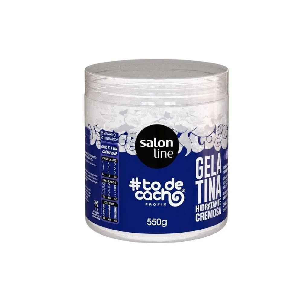 SALON LINE #TODECACHO GELATINA HIDRATANTE CREMOSA 550G