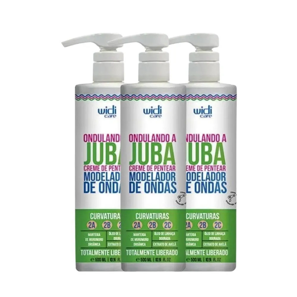 WIDI CARE ONDULANDO A JUBA KIT 3 CREME DE PENTEAR 500ML
