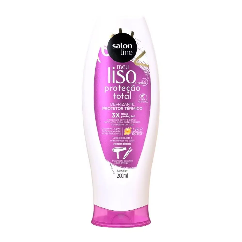 SALON LINE MEU LISO PROTEçãO TOTAL PROTETOR TéRMICO 200ML