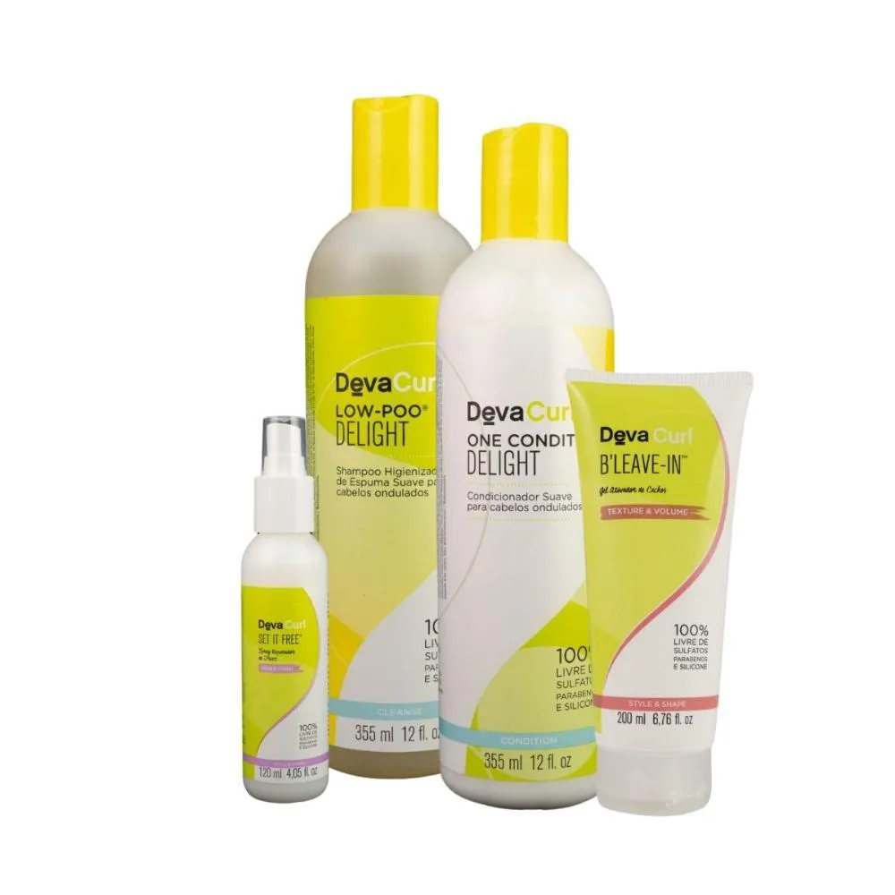 DEVACURL LOW-POO DELIGHT KIT HOME CARE (4 PRODUTOS)