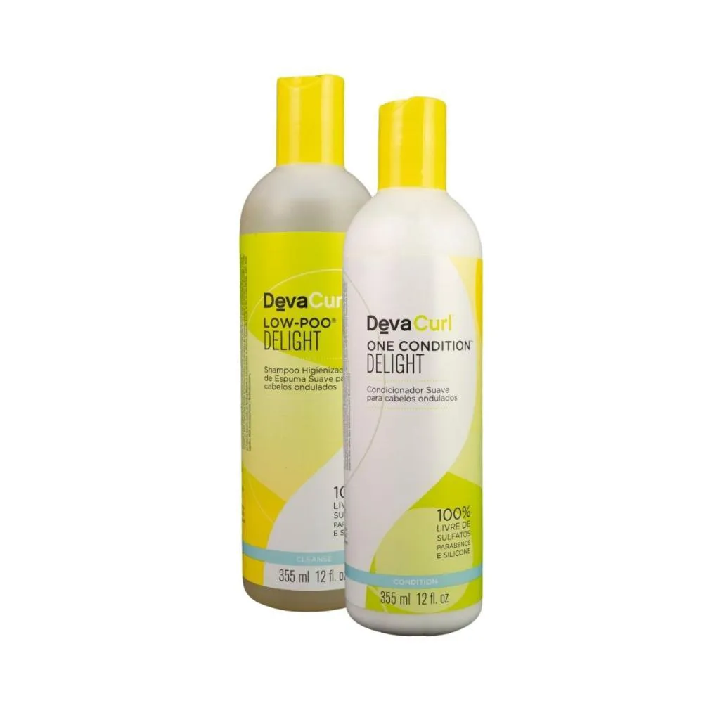 DEVACURL LOW-POO DELIGHT KIT SHAMPOO E CONDICIONADOR 355ML