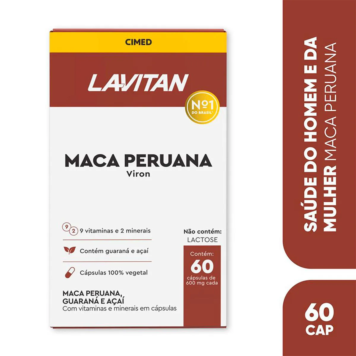 Lavitan Maca Peruana Viron 60 Cápsulas