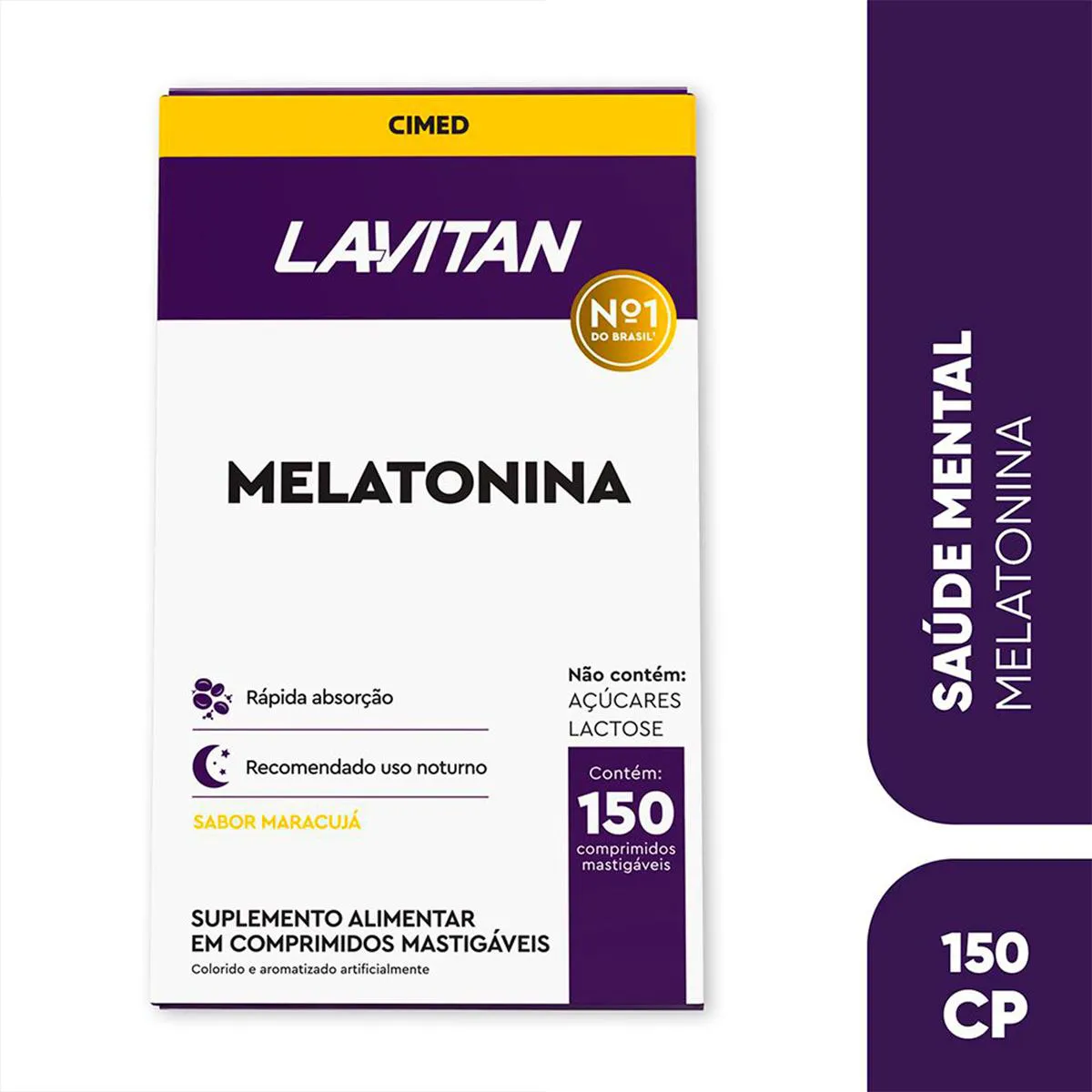 Suplemento Alimentar Lavitan Melatonina Maracujá com 150 Comprimidos