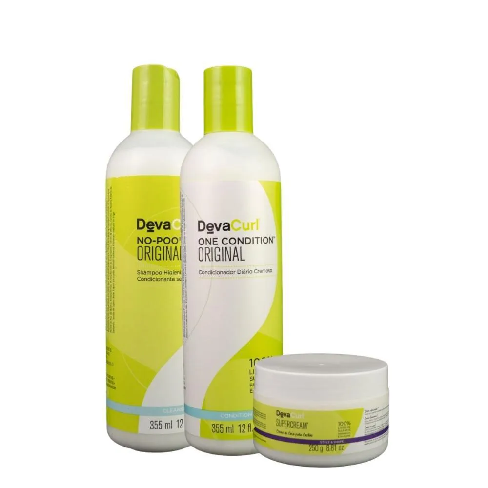 DEVACURL NO-POO KIT HOME CARE (3 PRODUTOS)